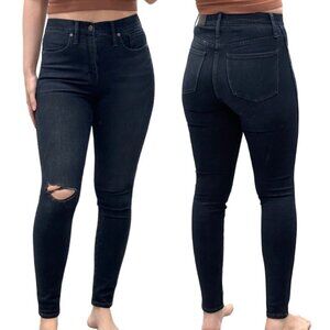 Madewell 10" High-Rise Skinny Jeans in Macalester Wash: Knee-Rip Edition Size 26